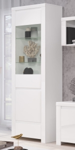 Witryna 1d1w1s, biały połysk, kolekcja Lingo 