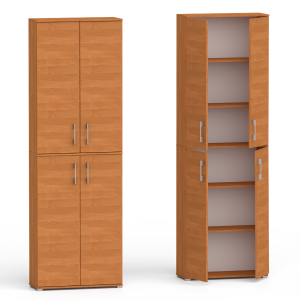 Regał Szafa biurowa na dokumenty RELIC 4D olcha 215 x 80 x 40 cm