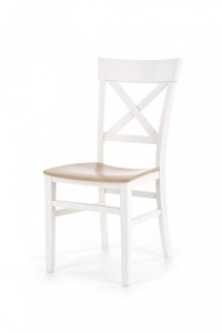 Krzesło drewniane TUTTI dąb miodowy biały