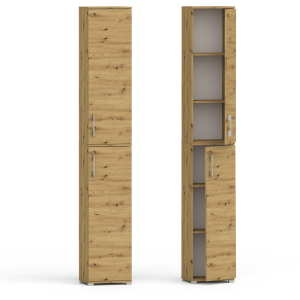 Regał Szafa biurowa na dokumenty RELIC 2D dąb artisan 215 x 30 x 40 cm