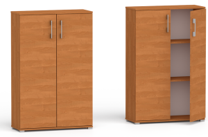 Regał biurowy niski, komoda, szafka RELIC 2D olcha 110 x 60 x 40 cm