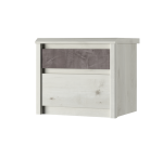  Szafka nocna 2s, olcha polarna / onyx, kolekcja Nonell 