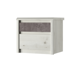  Szafka nocna 2s, olcha polarna / onyx, kolekcja Nonell 