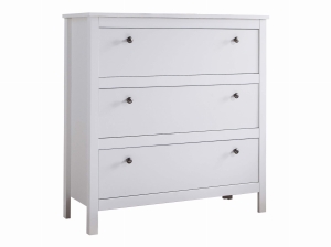 Komoda 3s, biała, kolekcja Ole