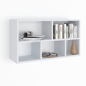 Półka wisząca, ścienna, pozioma / pionowa 4Y biała 80 x 50 x 20 cm