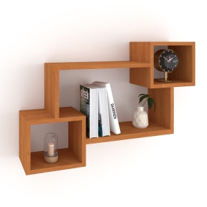 Półka wisząca, ścienna, pozioma / pionowa 3U olcha 80 x 57 x 20 cm