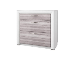 Komoda 3s, krem/dąb ancona, kolekcja Olivia