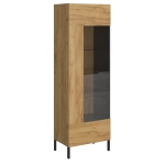 Witryna 1w, dąb craft złoty/antracyt, kolekcja Santes 