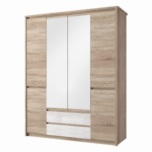 Szafa z lustrem 6d2s, dąb sonoma, kolekcja Somma