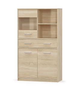 Witryna 2d1w1s/80, dąb sonoma, kolekcja Tips