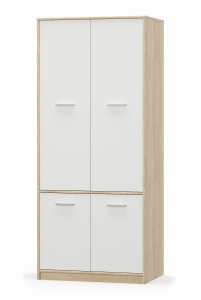 Szafa 4d, dąb sonoma/biały, kolekcja Tips