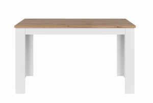 Stół rozkładany 135/184, biały/dąb wotan, kolekcja Vigo  