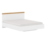 Łoże 160, biały/dąb wotan, kolekcja Vigo 