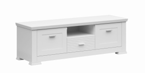Szafka RTV 2d1s/150, biały, kolekcja Agnes 