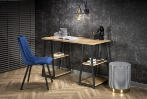 B44 biurko dąb sonoma / czarny