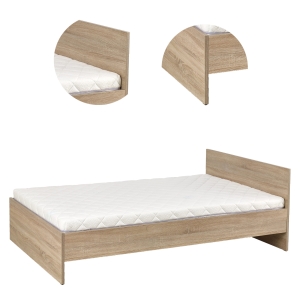 Łóżko pojedyncze płyta MDF Lima 120x200 dąb sonoma