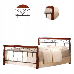 Łóżko podwójne 160x200 czereśnia antyczna Veronica