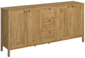 Komoda z Szufladami Dąb Craft Złoty Klark 4D3S