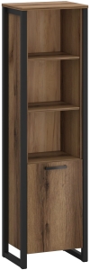 Regał Otwarty z Szafką Dąb Delano Ciemny Mares 1D