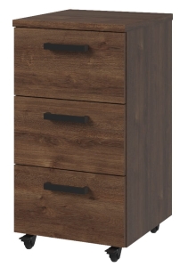 Kontener pod Biurko Kółka Dąb Brązowy Brass 3S