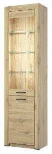 Witryna Szklana Komoda Dąb Navarra Sapori 1D1W