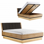 Łóżko z pojemnikiem 180x200 ze stelażem YORK Y18