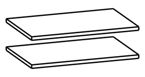 Półki do szafy AS11 (2 szt.) ARIS AS12