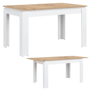 Stół rozkładany kuchenny dąb Evoke Biały REMI ST06