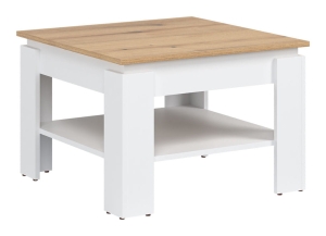 Ława do salonu Stolik kawowy dąb Biała REMI LA05