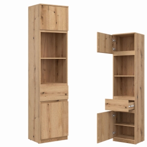 Szafka L/P wąska Regał Słupek dąb Evoke REMI RM08