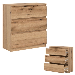 Komoda mała z szufladami niska dąb Evoke REMI RM02