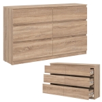 Komoda duża z szufladami dąb Sonoma REMI RM03