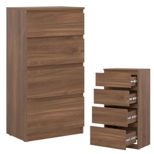 Komoda wąska z szufladami dąb Castello REMI RM04