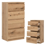 Komoda wąska z szufladami dąb Evoke REMI RM04