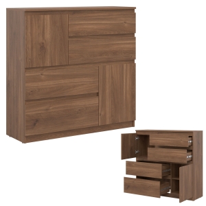 Komoda duża z szufladami dąb Castello REMI RM06