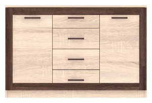 Komoda duża z szufladami dąb sonoma BOSS BS15