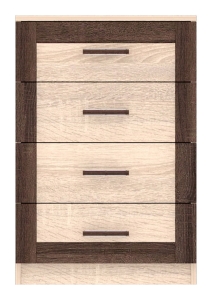 Komoda wąska z szufladami dąb sonoma BOSS BS17
