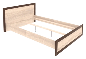 Łóżko 140x200 do sypialni dąb sonoma BOSS BS19