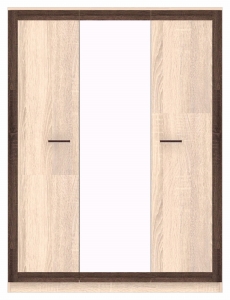 Szafa z lustrem na ubrania dąb sonoma BOSS BS22