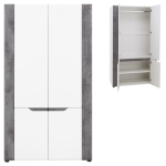 Szafa biała połysk do przedpokoju wąska BRANDO B7