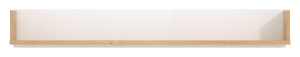 Półka wisząca ścienna dąb biała połysk COLIN CN14