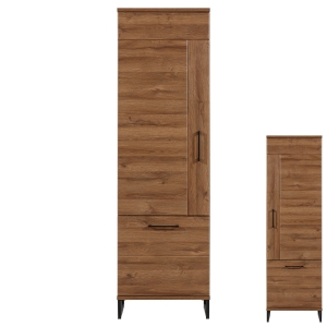 Regał zamknięty L/P Szafka Słupek loft dąb IVO IV8