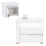 Szafka nocna LEWA biała połysk IRMA IM17