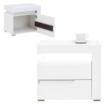 Szafka nocna PRAWA biała połysk IRMA IM18