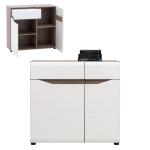 Komoda z szufladą biała połysk sonoma LIONEL LI2