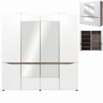 Szafa z lustrem duża biała dąb sonoma LIONEL LI10