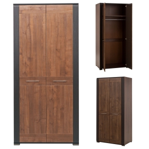 Szafa na ubrania wąska orzech wenge NAOMI NA7