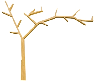 Półka Drewniana Sosna Salon Drzewko Classic Wood