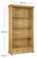 system CLASSIC WOOD regał otwarty 100 sosna miodowa_4.jpg