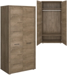 Szafa Dwudrzwiowa do Sypialni Dąb Lefkas Cordan 2D